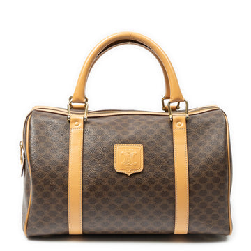 Celine Boston Bag Triomphe Coated Canvas