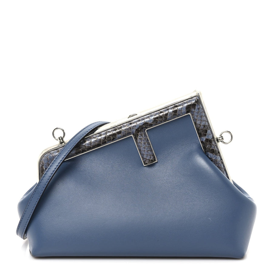 Shiny Nappa Snakeskin Small Fendi First