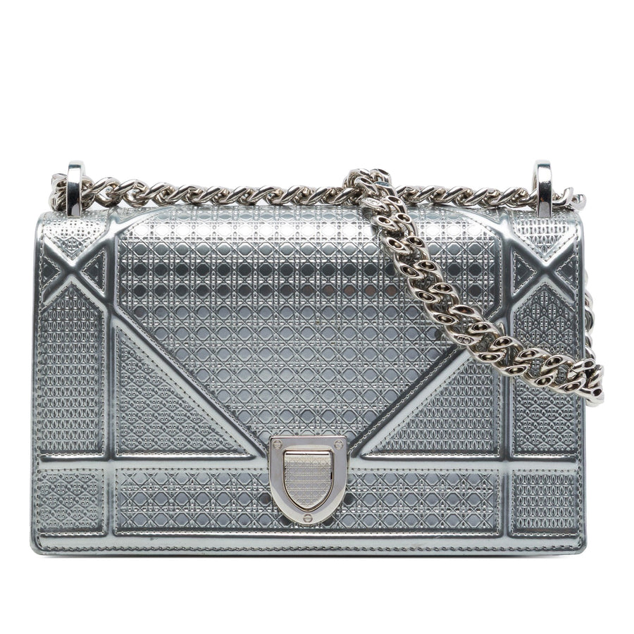 Dior Small Metallic Patent Microcannage