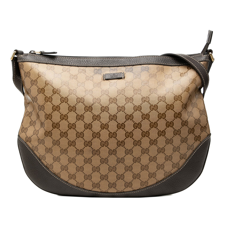 Gucci Large Gg Crystal Half Moon