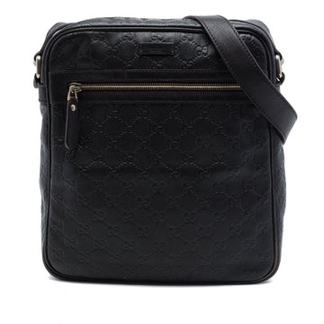 Front Zip Messenger Guccissima Leather