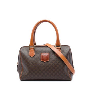 Celine Boston Bag Triomphe Coated Canvas