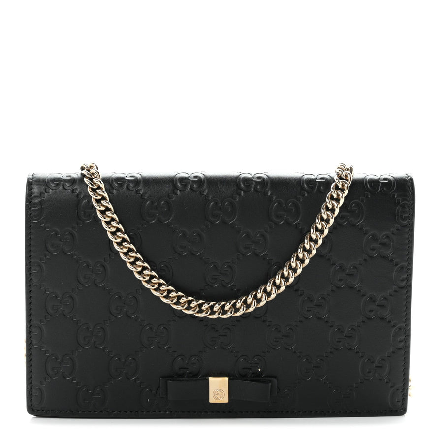 Guccissima Signature Bowy Chain Wallet