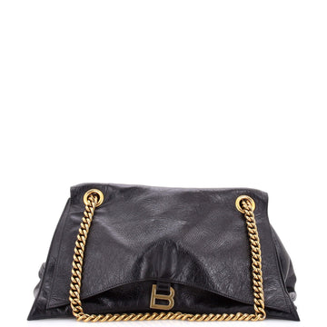 Balenciaga Crush Chain Flap Bag Leather