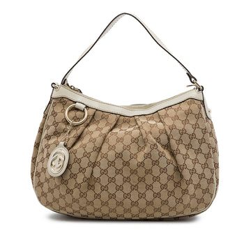 Gucci Gg Canvas Sukey Shoulder Bag Pre-