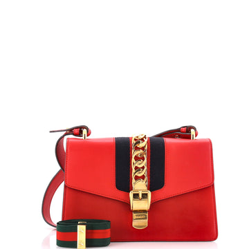 Gucci Sylvie Shoulder Bag Leather Small