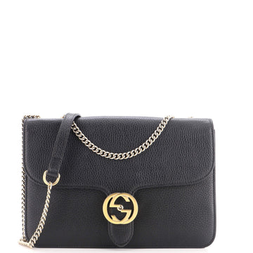 Gucci Interlocking Shoulder Bag Leather