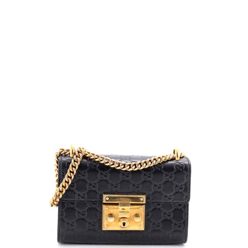 Padlock Shoulder Bag Guccissima Leather