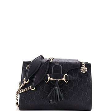 Emily Chain Flap Shoulder Bag Guccissima