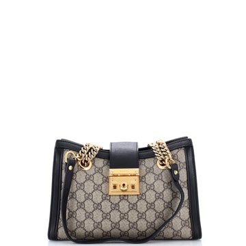 Gucci Padlock Chain Tote Gg Coated