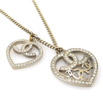 Chanel Cc Logo Heart Motif Necklace