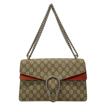 Gucci Dionysus Beige Dark Brown Red Pvc