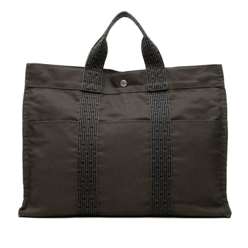 Hermès Canvas Herline Mm Pre-Loved Tote