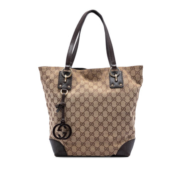 Gucci Gg Canvas Charm Tote Pre-Loved