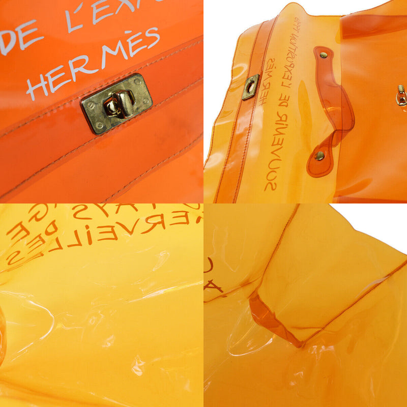 Hermes Vinyl Kelly 40 Hand Beach Bag