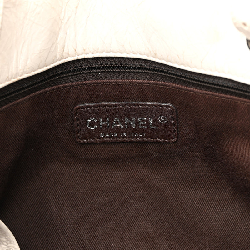 Chanel Lambskin Quilted Cc Charm Tote