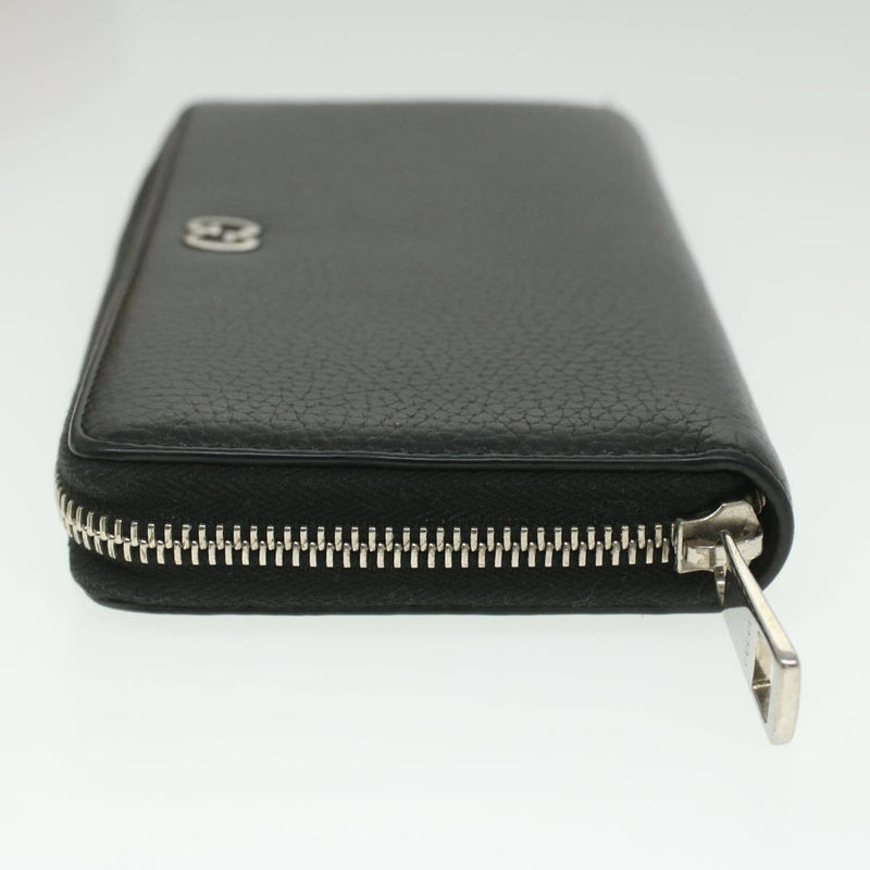 Gucci Long Wallet Leather Black