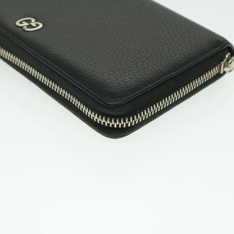 Gucci Long Wallet Leather Black