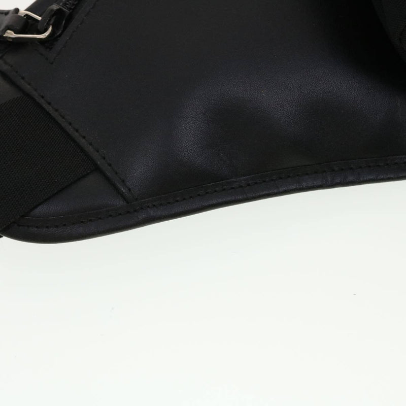 Gucci Waist Bag Nylon Leather Black
