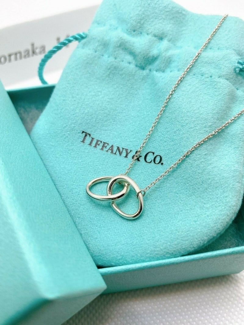 Mint Tiffany Sterling Silver Double Loop