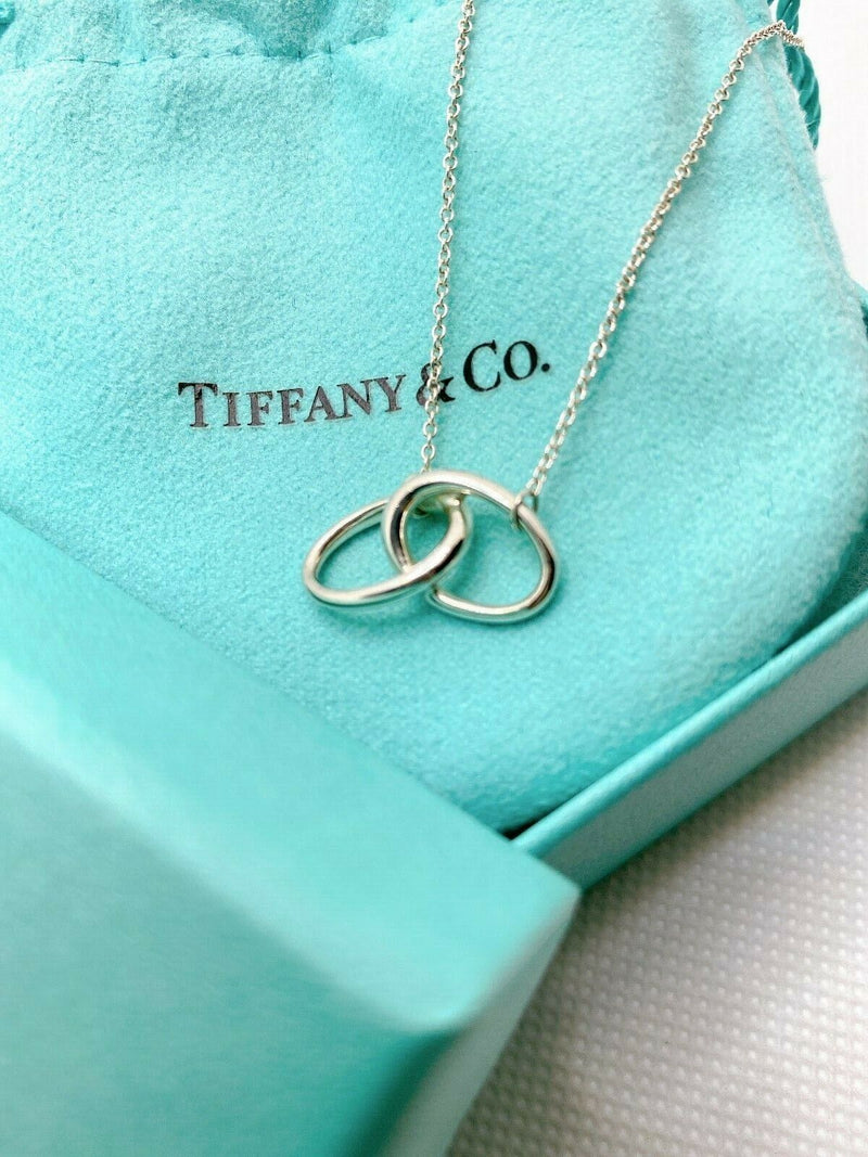 Mint Tiffany Sterling Silver Double Loop