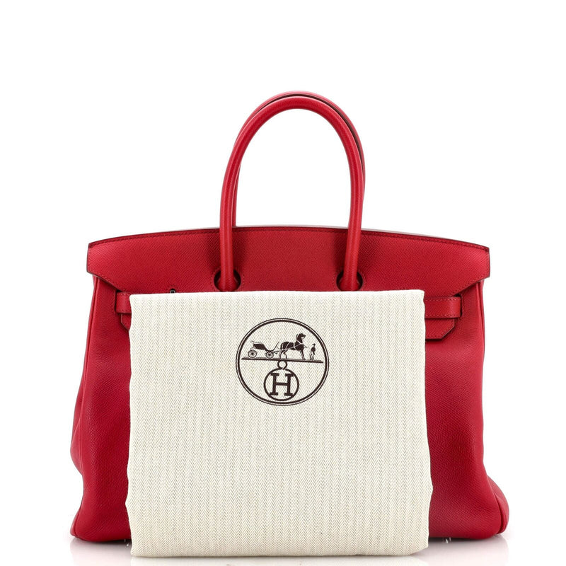 Hermes Birkin Handbag Rubis Epsom With