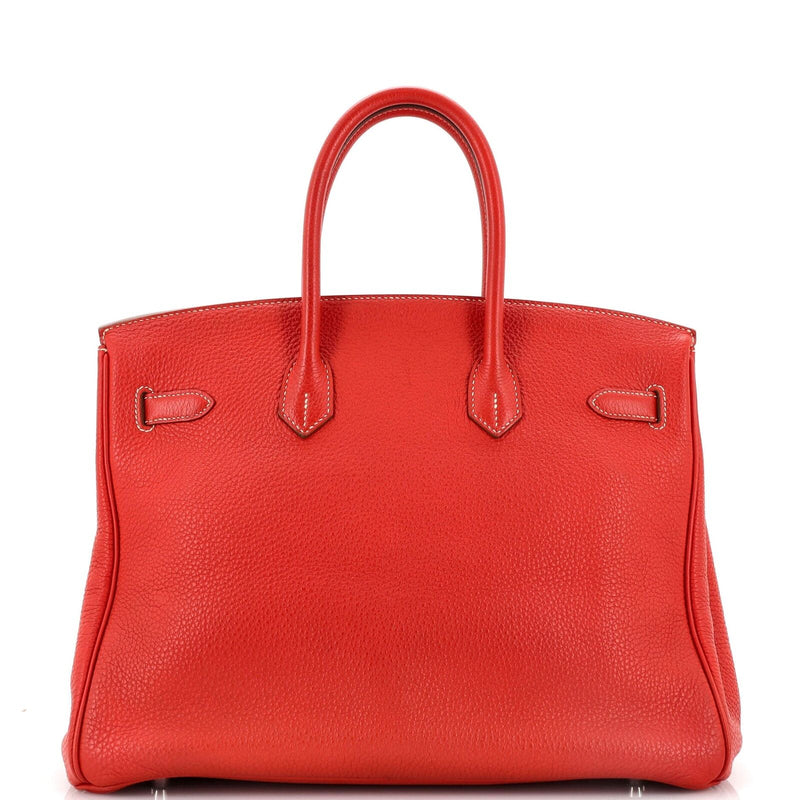 Hermes Birkin Handbag Sanguine Togo With