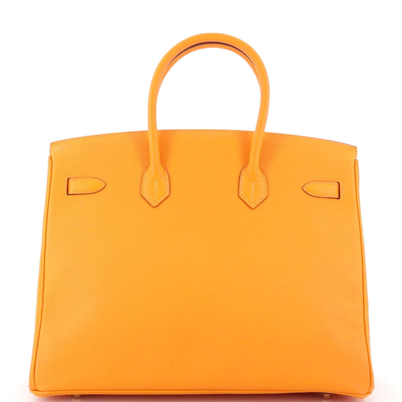 Hermes Birkin Handbag Jaune D'Or Epsom