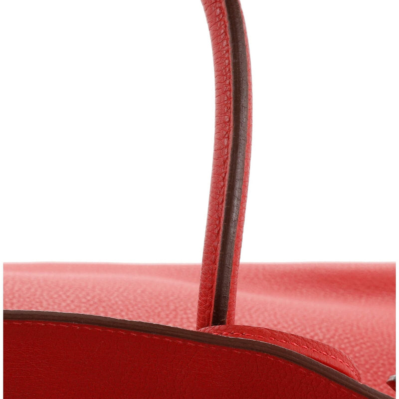 Hermes Birkin Handbag Rouge Vif Togo