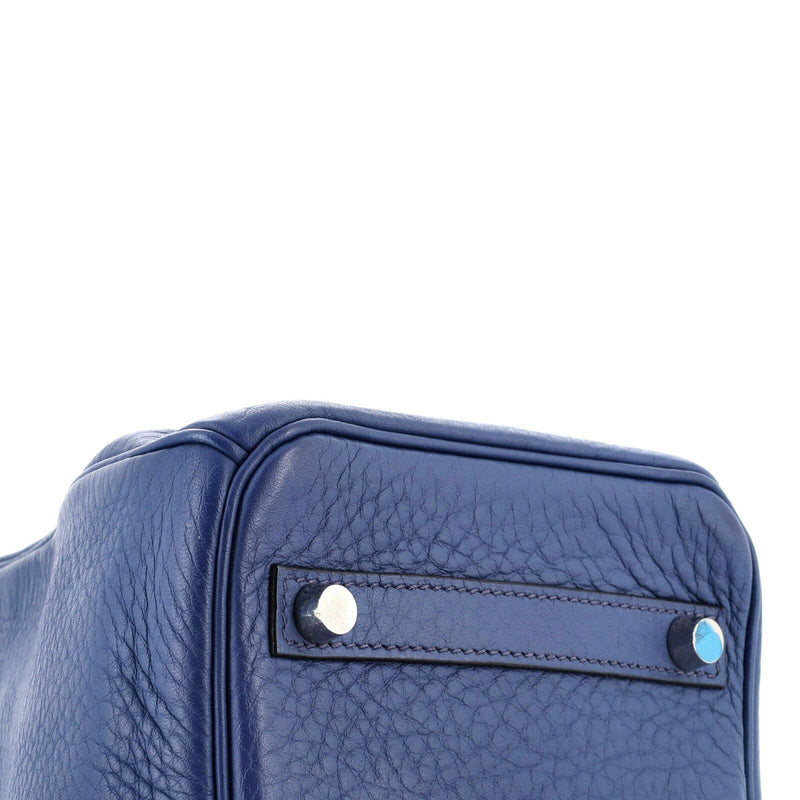 Hermes Birkin Handbag Bleu De Prusse
