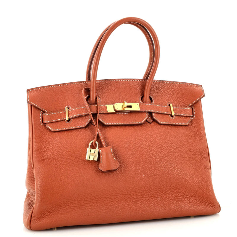 Hermes Birkin Handbag Etrusque Togo With