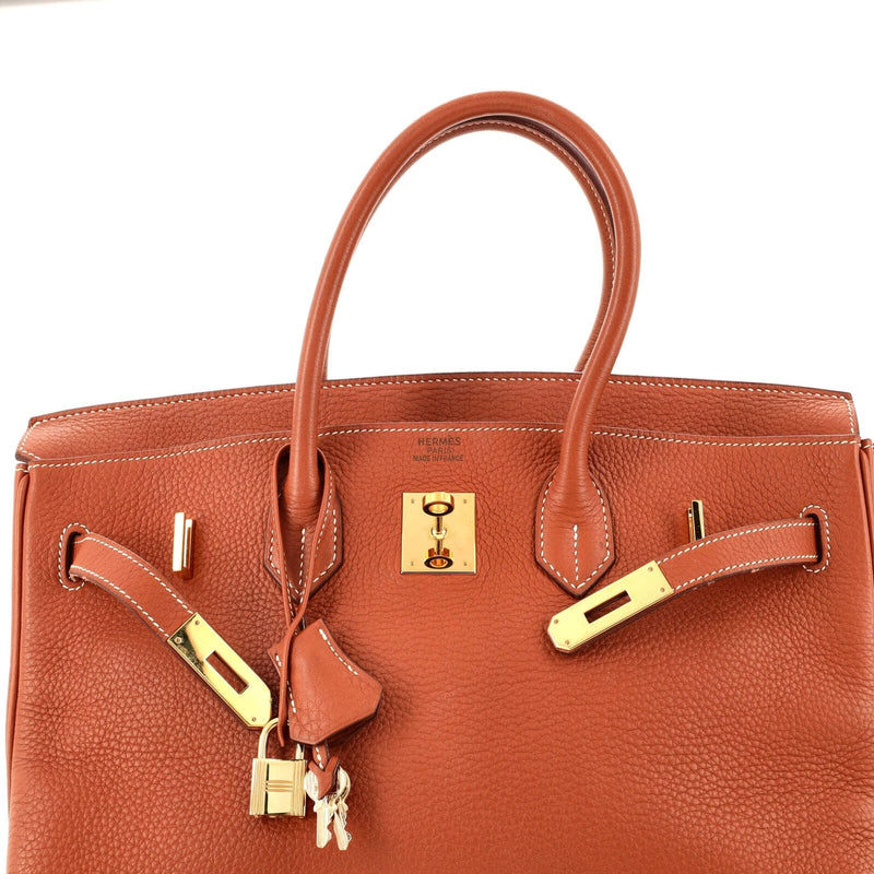 Hermes Birkin Handbag Etrusque Togo With