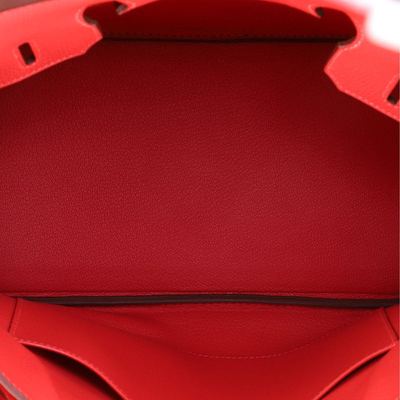 Hermes Birkin Handbag Rouge Pivoine