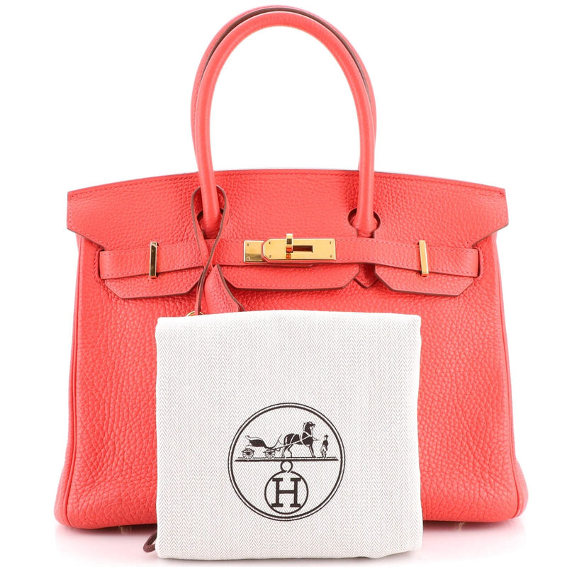 Hermes Birkin Handbag Rose Jaipur Togo