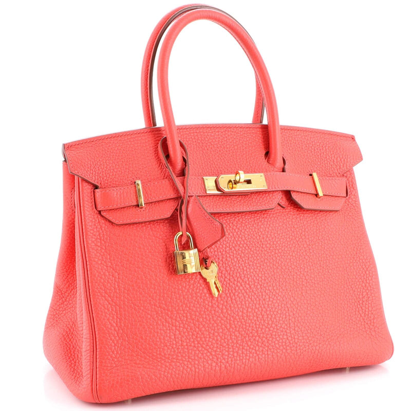 Hermes Birkin Handbag Rose Jaipur Togo