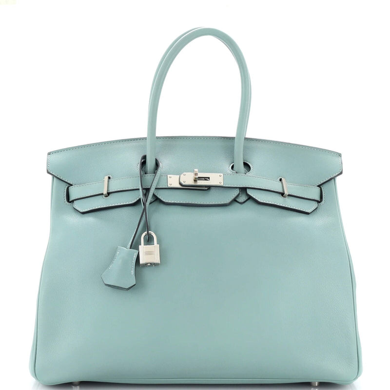 Hermes Birkin Handbag Ciel Swift With