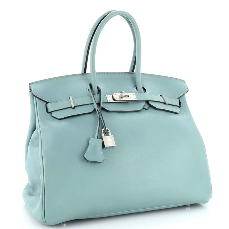 Hermes Birkin Handbag Ciel Swift With