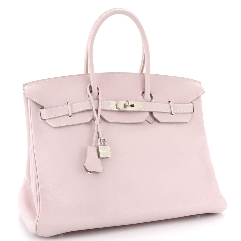 Hermes Birkin Handbag Rose Dragée