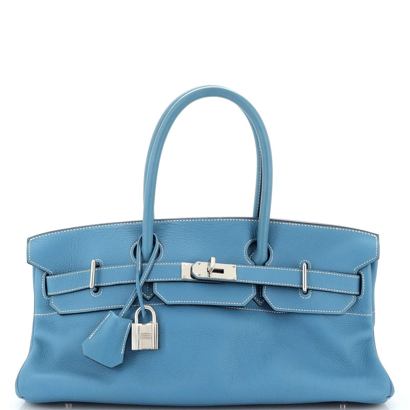 Hermes Birkin Jpg Bag Clemence 42 Blue