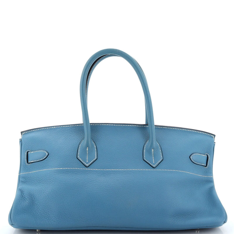 Hermes Birkin Jpg Bag Clemence 42 Blue