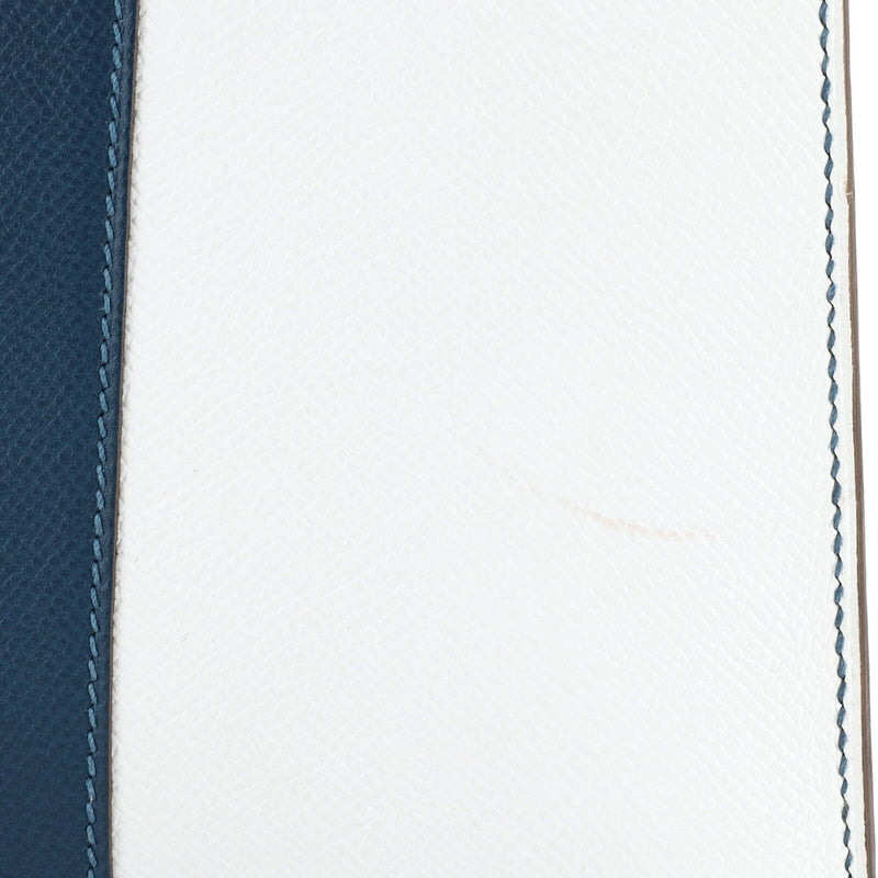 Hermes Kelly Flag Handbag Epsom 35 Blue