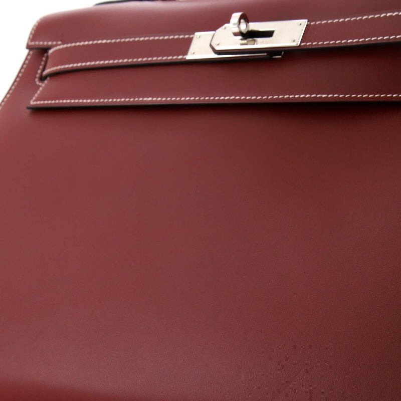 Hermes Kelly Handbag Rouge H Chamonix