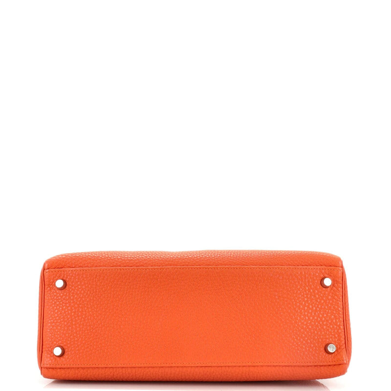 Hermes Kelly Handbag Orange H Togo With