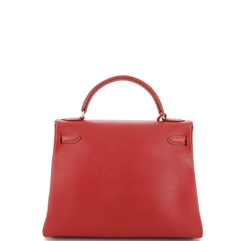 Hermes Kelly Handbag Rouge Vif