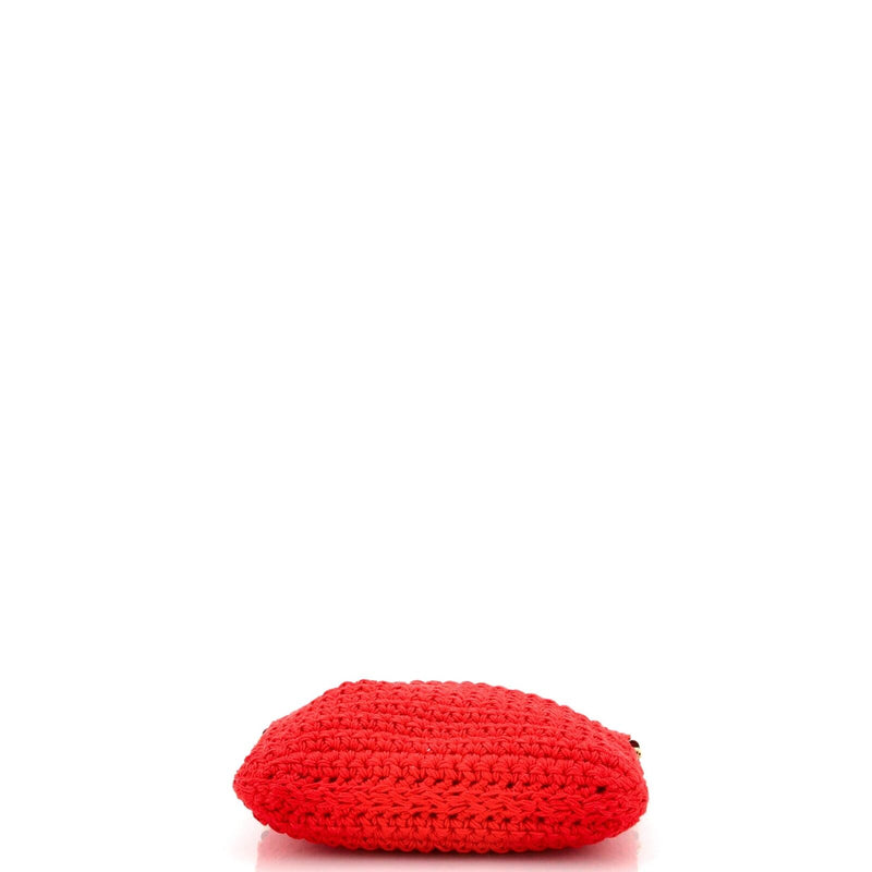 Fendi Baguette Phone Bag Woven Crochet