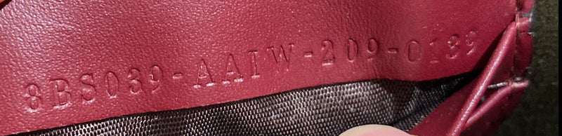 Fendi Flat Baguette Bag Leather Mini Red