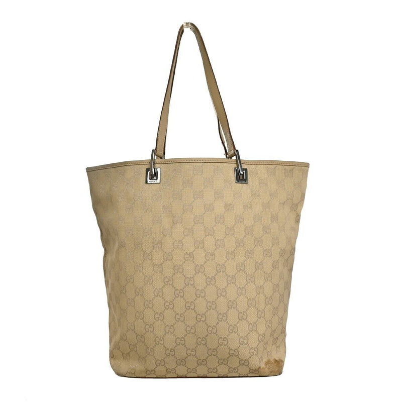 Gucci Logo Gg Pattern Tote Shoulder Bag