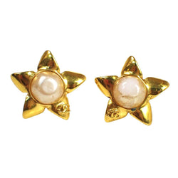 Chanel Cc Star Earrings 96P Clip-On