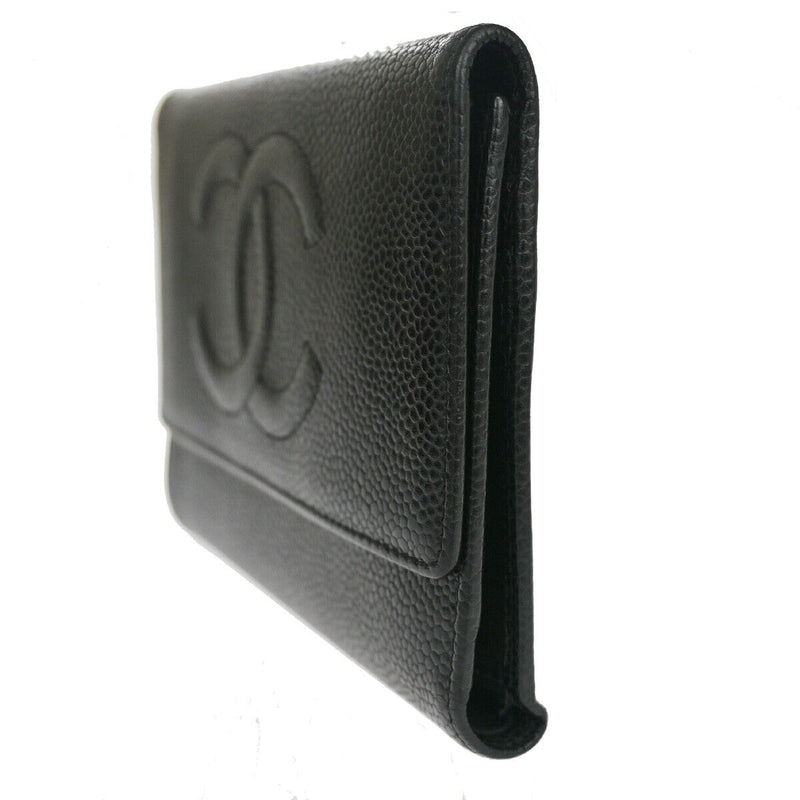 Chanel Cc Logo Trifold Wallet Purse