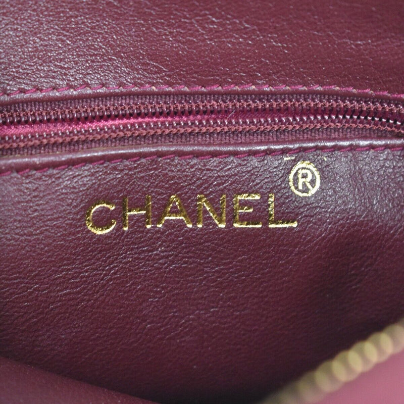 Chanel Cc Matelasse Chain Hand Bag Suede